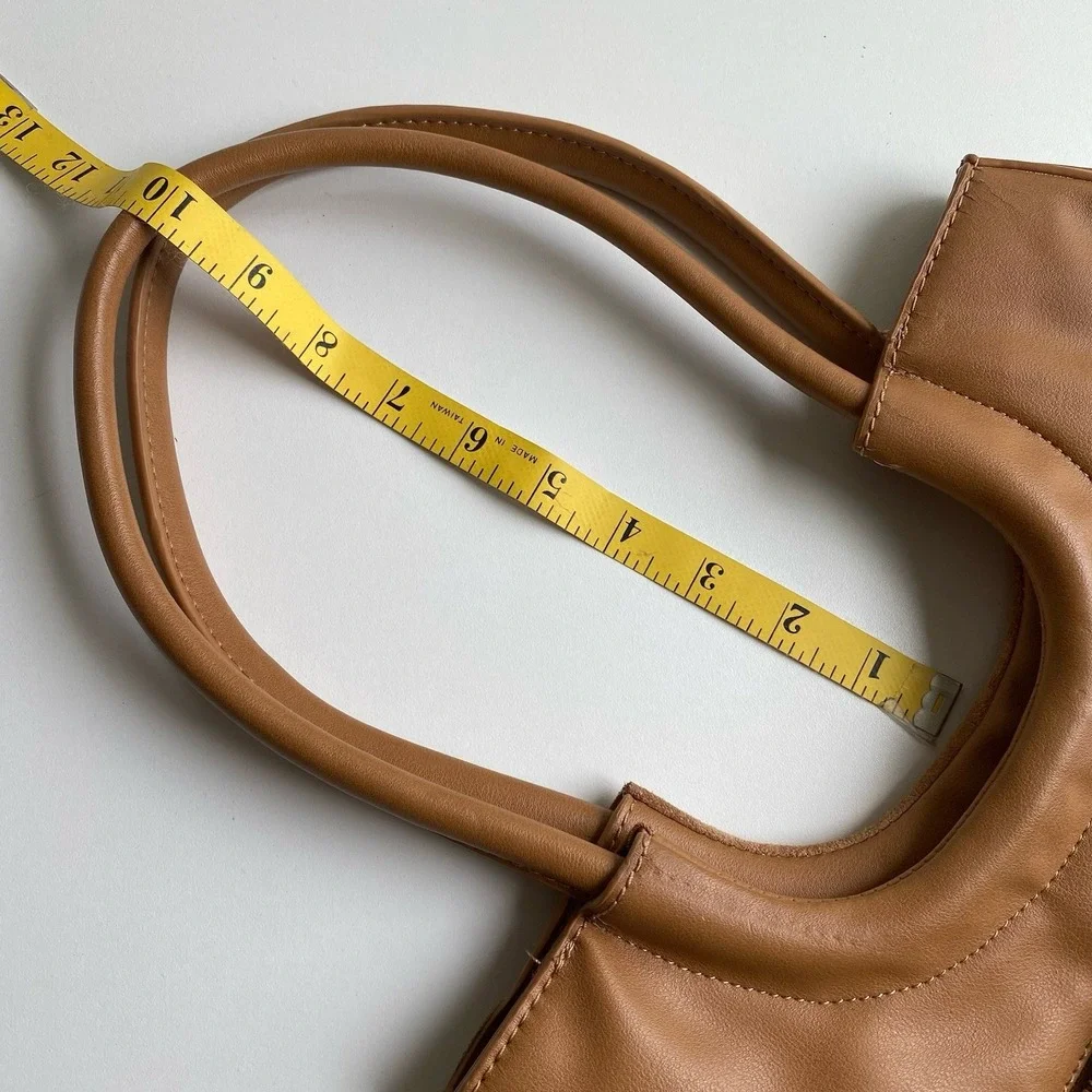 Sole Society Tan Brown Faux Leather Suede Handbag Shoulder‎ Bag Boho Vibes